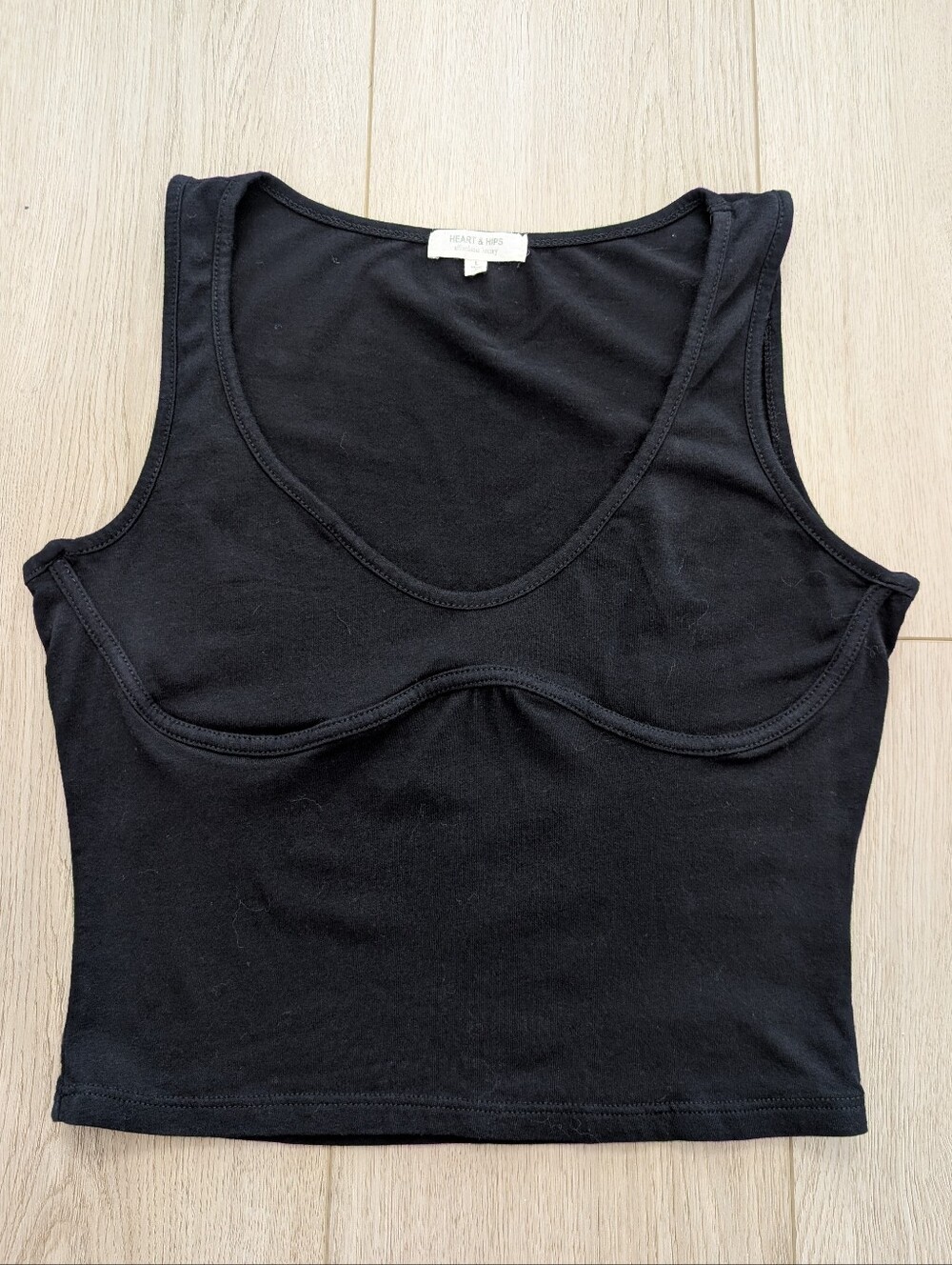 Heart & Hips Black Tank Top | Size L